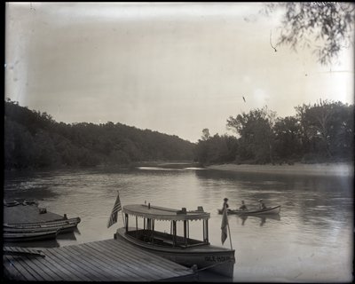 Recreational Boats on a River by Unknown